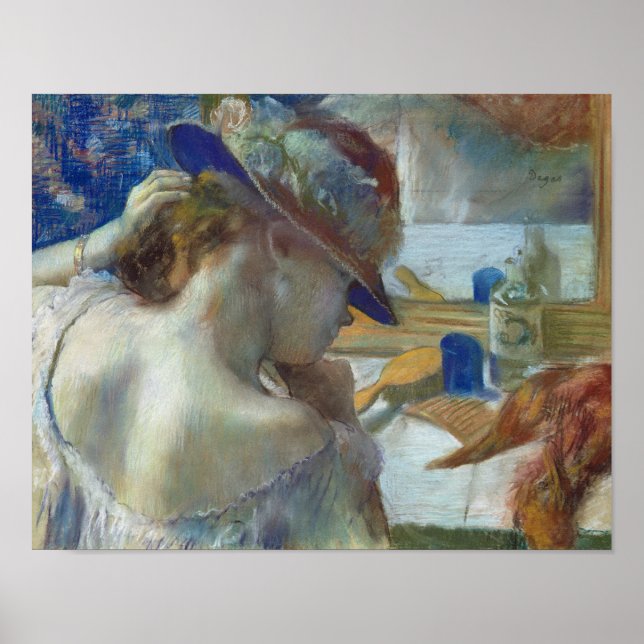 Poster Edgar Degas | Devant le miroir, 1889 (Devant)