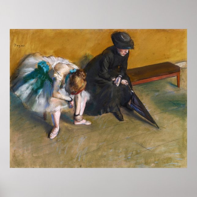 Poster Edgar Degas - En attente (Devant)