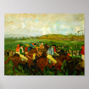 Poster Edgar Degas Équitation