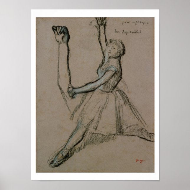 Poster Edgar Degas | Étude d'un danseur (Devant)