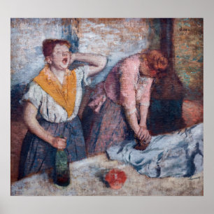 Poster Edgar Degas - Femmes en repassage