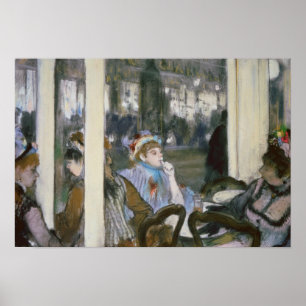 Poster Edgar Degas   Femmes sur une terrasse de café, 187