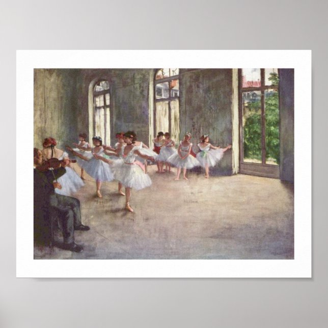 Poster Edgar Degas | La répétition de ballet (Devant)