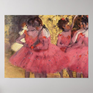Poster Edgar Degas Les Danseuses Roses