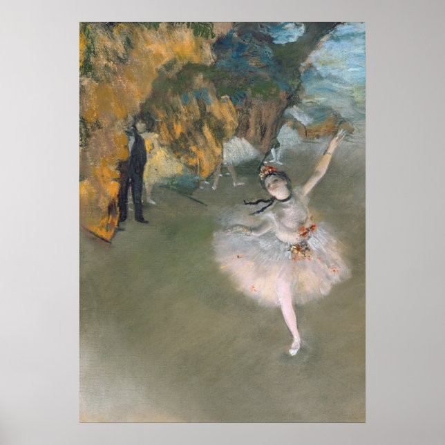 Poster Edgar Degas | L'étoile ou la danseuse sur scène (Devant)