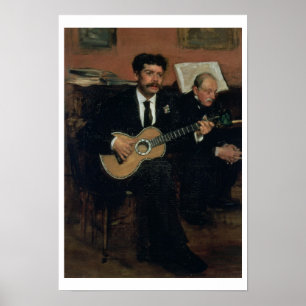 Poster Edgar Degas   Portrait de Lorenzo Pagans