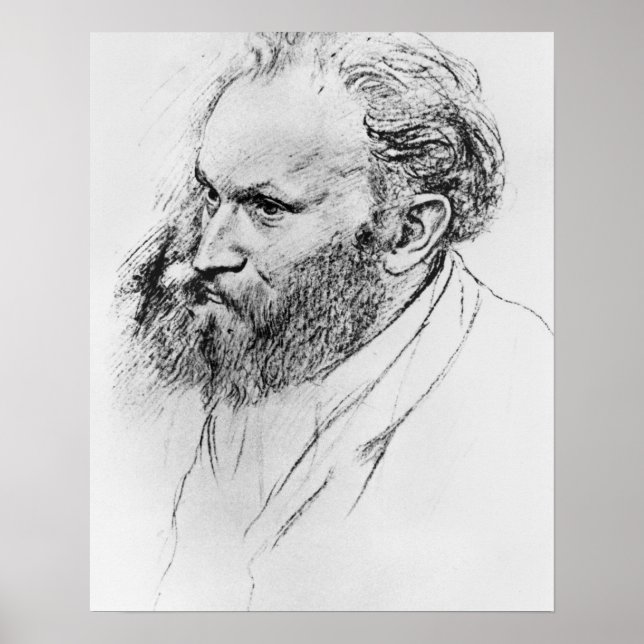 Poster Edgar Degas | Portrait d'Edouard Manet (Devant)
