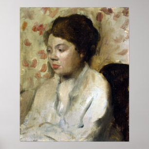Poster Edgar Degas Portrait d'une jeune femme