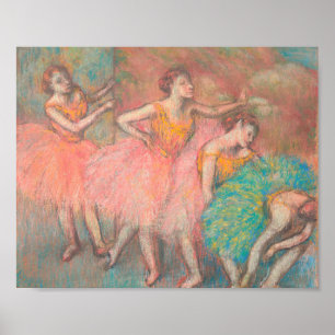 Poster Edgar Degas Quatre Danseurs