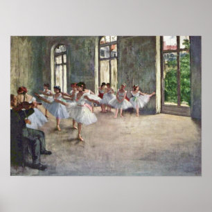 Poster Edgar Degas - Répétition de ballet