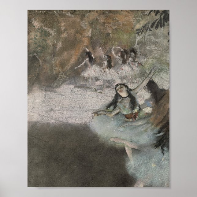 Poster Edgar Degas, Sur scène, 1876-1877 (Devant)