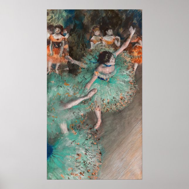 Poster Edgar Degas - Swaying Dancer / Danseuse en vert (Devant)