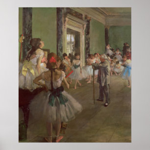 Poster Edgar Degas   The Dancing Class, c.1873-76