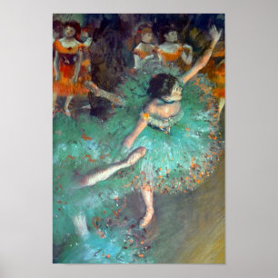 Poster Edgar Degas - The Green Dancers - Ballet Dance
