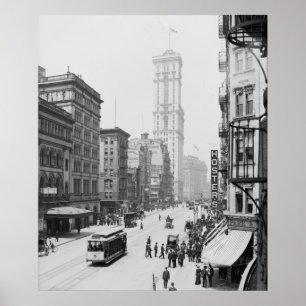 Poster Édifice Broadway & Times (Carré Une Fois)