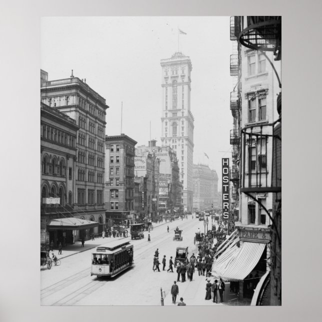 Poster Édifice Broadway & Times (Carré Une Fois) (Devant)