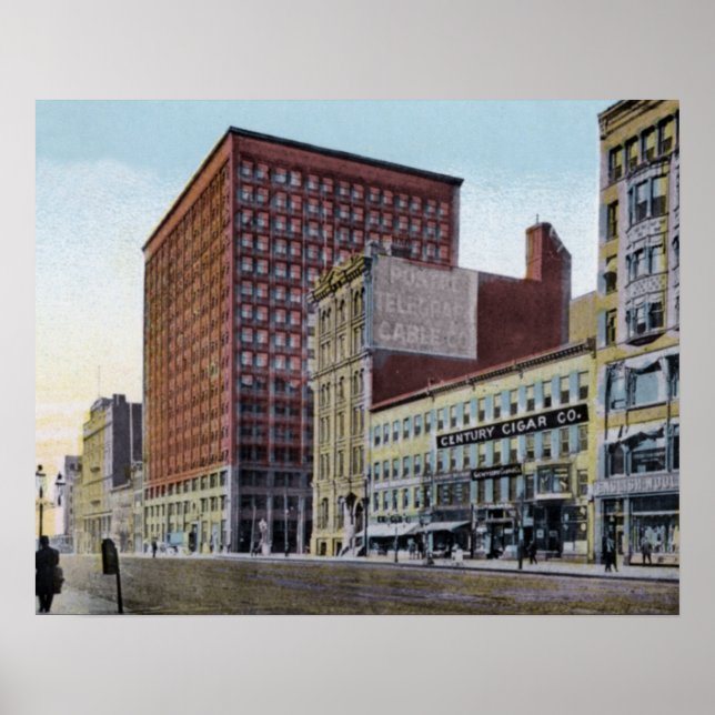 Poster Édifice Cleveland Ohio Rockefeller (Devant)