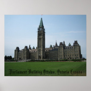 Poster Édifice du Parlement Ottawa (Ontario) Canada