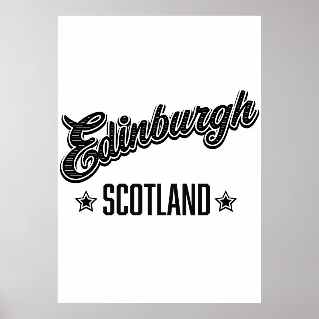 Poster Edimbourg Écosse (Devant)
