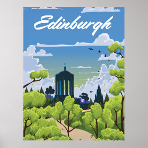 Poster Edimbourg Écosse