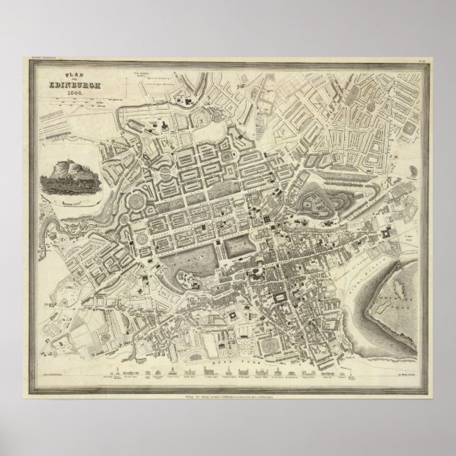 Poster Édimbourg, Écosse (Devant)