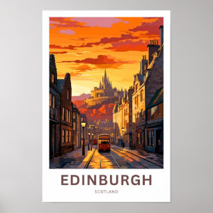 Poster Edimbourg Scotland Travel Imprimer