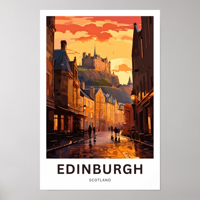 Poster Edimbourg Scotland Travel Imprimer (Devant)
