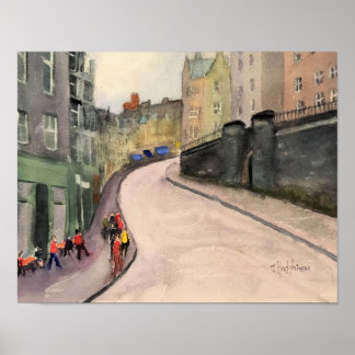 POSTER EDINBURGH, COULEUR D'EAU ÉCOSSE