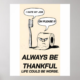 Poster Editable - Amour de bureau amusant : Brosse à dent