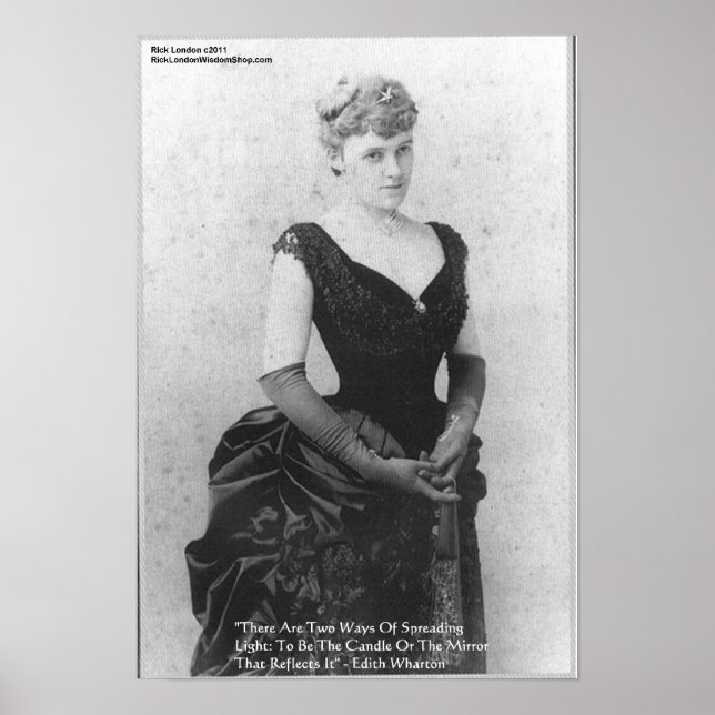 Poster Edith Wharton "Spreading Light" (Devant)