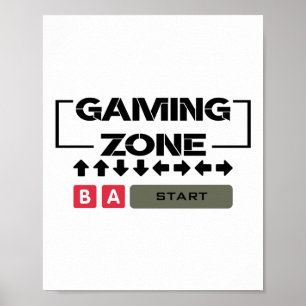 Poster Édition Bouton Zone de Jeu