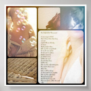 Poster édition de poésie manuscrite inachevée