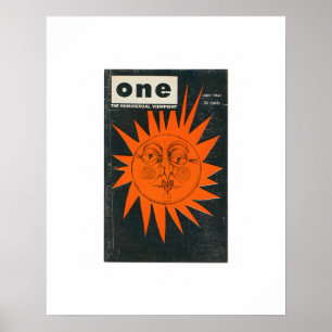 Poster Edition limitée ONE Magazine, juillet 1963 Imprime