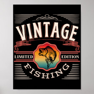 POSTER ÉDITION LIMITÉE PÊCHE VINTAGE