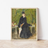 Edma assis dans un parc | Berthe Morisot