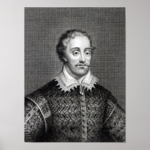 Poster Edmund Spenser, gravée par Burnet Reading