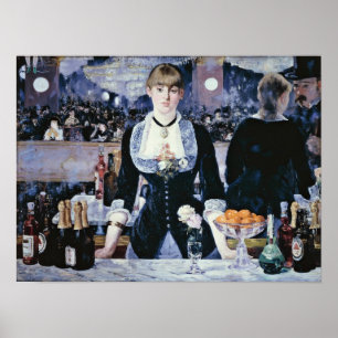 Poster edouard Manet - Bar aux Folies-Bergere