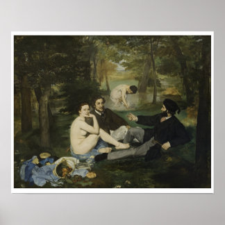 Poster Edouard Manet - Déjeuner sur l'herbe