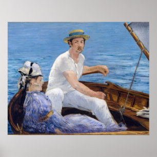 Poster Edouard Manet - En bateau