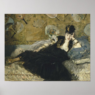 Poster Edouard Manet - Femme avec fans