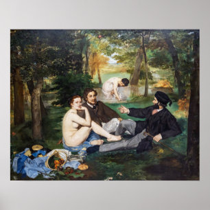 Poster Edouard Manet - Le déjeuner sur l'herbe