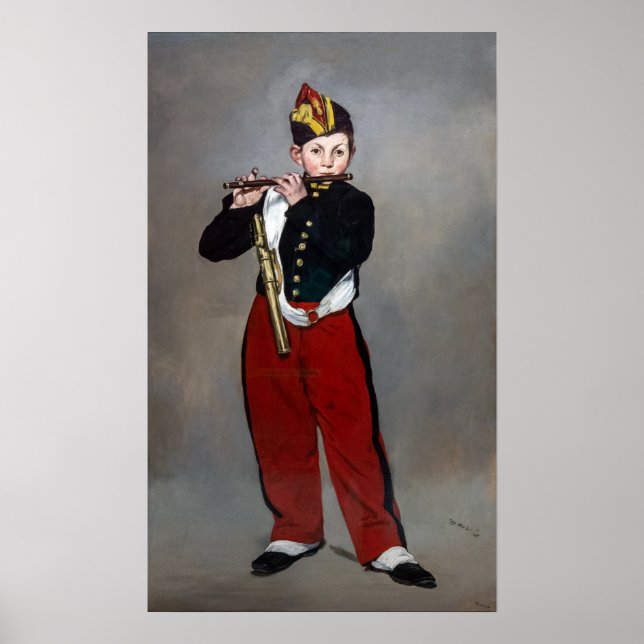Poster Edouard Manet - Le Fifer / Jeune Flutiste (Devant)