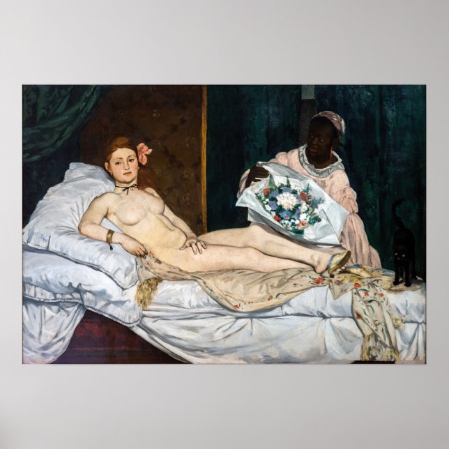 Poster Edouard Manet - Olympia (Devant)