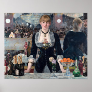 Poster Edouard Manet - Un bar aux Folies-Bergère