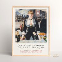 Édouard Manet Un bar aux Folies-Bergere Vintage