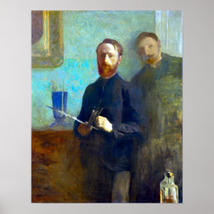 Poster Édouard Vuillard Autoportrait avec Waroquy