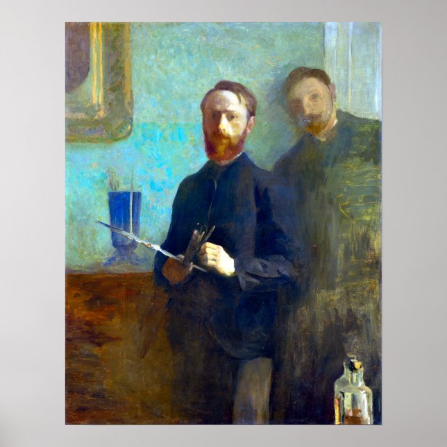 Poster Édouard Vuillard Autoportrait avec Waroquy (Devant)