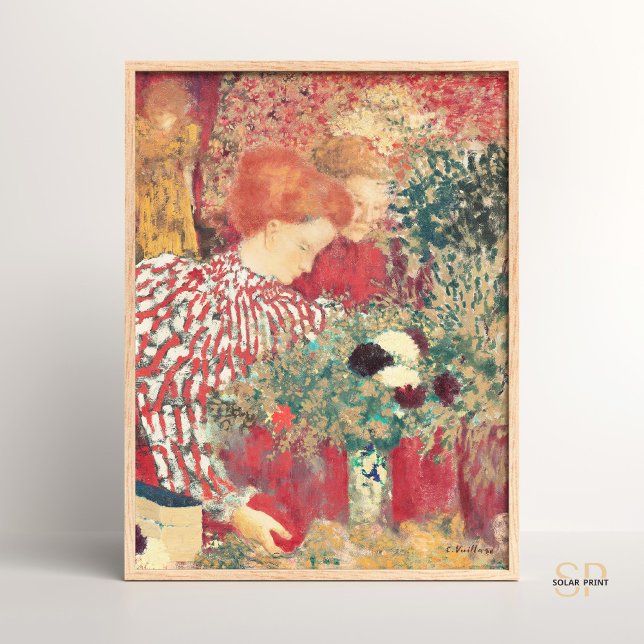 Poster Édouard Vuillard Femme dans une robe rayée (Créateur téléchargé)
