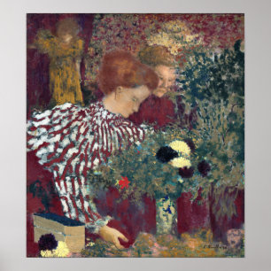 Poster Edouard Vuillard Woman in a Striped Dress