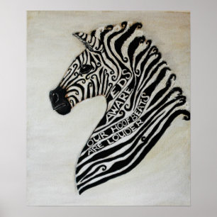 Poster EDS Zebra par l'artiste Cherish Fletcher